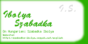 ibolya szabadka business card